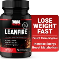 Force Factor LeanFire, Pre Workout Energy Pills with Green Tea Extract & Caffeine for Energy, Metabolism, Weight Loss & Lean Muscle, 30 Capsules