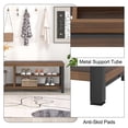 thumbnail image 6 of Entryway Shoe Bench, Modern Wood Shoe Storage for Hallway, Industrial Indoor Shoe Rack Seat, Rustic Walnut, 47 Inch, 6 of 9