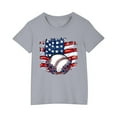 thumbnail image 6 of CFLVAEK Kids American Flag Shirts Girls Boys 4th of July Patriotic Tshirts Indenpendence Day Short Sleeve Tees Round Neck Cotton T Shirts 7 Years, 6 of 7