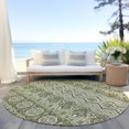 thumbnail image 6 of Addison Rugs Chantille Indoor/Outdoor Transitional Moroccan Aloe Washable Round Rug, 8' x 8', 6 of 6