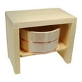 thumbnail image 2 of Japanese Hiba Wood Bath Stool & Sawara Pure Wood Bath Bucket Set, 2 of 4