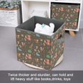 thumbnail image 3 of Faty-T Colorful Doodle Animals Fabric Foldable Storage Bins with Handles for Clothes Nursery, 3 of 6