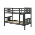 thumbnail image 3 of Donco Kids Twin over Twin Solid Wood Mission Bunk Bed in Dark Gray, 3 of 6