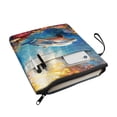 thumbnail image 3 of HELLHERO Polyester Fabric Book Cover for Women Gift Bag for Office Decorative Design Ocean Dolphin Theme, 3 of 8