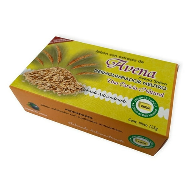 Jabón García Avena 1 Pieza 125g Ecológico Biodegradable Jabón García Original