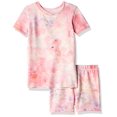 thumbnail image 2 of Pyjama à Manches Courtes pour Filles, Ensemble de Pyjama Pêche, Corail, 3T, 2 of 2