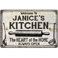 thumbnail image 1 of JANICE'S Kitchen Farmhouse Sign Gift Gift 8x12 Metal 108120033069, 1 of 1