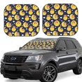 thumbnail image 2 of Picia Moon Bear 2 Piece Car Windshield Sun Shade Foldable | Foldable Sun Shield for Front Window Blocks UV Rays and Keeps Your Vehicle Cool-Large, 2 of 7