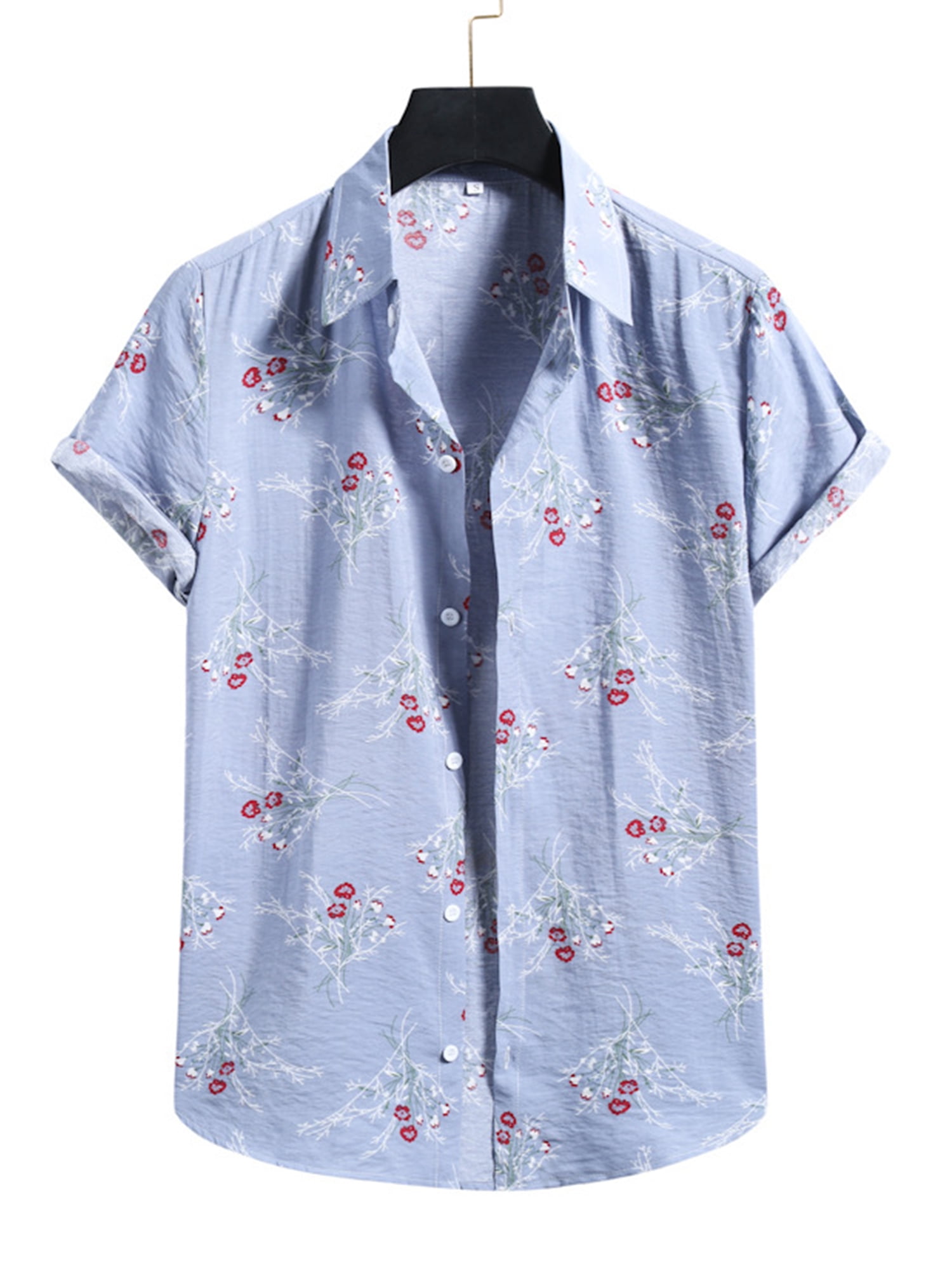 Colisha Mens Floral Hawaiian Shirts 