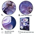 thumbnail image 3 of Designart "Allure Of The Mystical" Violets Floater Framed Wall Art Living Room, 3 of 5