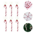 thumbnail image 3 of FUTUREORYY Christmas Crutches Creative Crutch Pendants 6Pcs Synthetic Material Electroplating For Winter, 3 of 8
