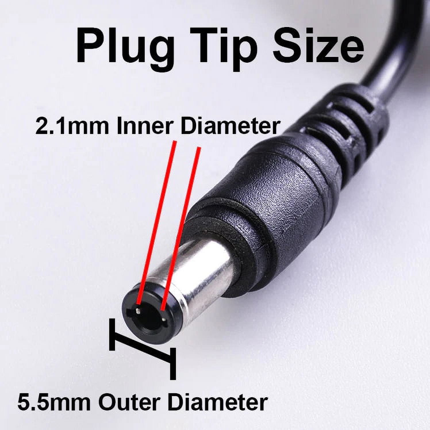 5 Volt DC, 2 Amp Wall Power Adapter with 5.5mm Barrel Jack, 2.1mm Inner Diameter (Center Positive)