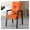 Orange, variant on Classic Leather Reception Chair with Padded Armrests and Metal Frame,Executive Guest Chair for Office,Accent Armchair Sofa Chairs with High Back