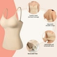 thumbnail image 6 of COMFREE Shapewear with Buit in Removable Pad for Women Tummy Control Tank Tops Adjustable Straps Camisole, 6 of 7