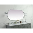 thumbnail image 3 of Elegant Lighting MR2A3060BRS Asha 30" W X 60" H Oval Framed Accent Mirror - Brass, 3 of 7