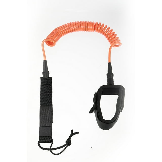Laisse de Planche de Surf Réglable en Acier Inoxydable Perceuse Équipement Sportif Grande Étanchéité Chevilles Fil de Sécurité Protection des Mains Jambe Corde Noir