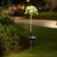 thumbnail image 4 of Luz solar para jardín exterior en forma de flor | Estaca para jardín con LED multicolor | 2 modos: constante y parpadeo | Lámpara impermeable simulada para bordes | Altura 25.2 pulgadas | 1 paquete, 4 of 6