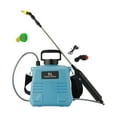 thumbnail image 2 of Pulverizador eléctrico para césped, botella pulverizadora de agua, portátil recargable con 3 boquillas de niebla, varitas retráctiles para limpieza de 5L Azul, 2 of 8