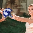 thumbnail image 5 of Royal Bridal Bouquet Handmade with Satin Roses & Pearls - Wedding Bouquet Holder for Bride and Bridesmaids, Rhinestone Wedding Flower Arrangements in Ivory White, 5 of 6