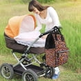thumbnail image 6 of Balery 70s Groovy Hippie Retro Mummy Backpack - Waterproof Twill Canvas, Large Capacity Diaper Bag with Multiple Pockets and Adjustable Straps, 6 of 6