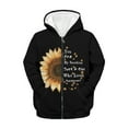 thumbnail image 5 of DISNIMO Sunflower Hoodie for Girls 6 to 7 Zippered Hoodies for Kids Black Hooded Sweatshirt Children Sweatshirts with Hoodies Jacket for Boys Hoodie Jackets Girls Fall Clothes Juniors Hoodie Soft, 5 of 7