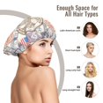 thumbnail image 6 of newyork Postmark Pattern Silk Bonnet for Sleeping Women Men, Adjustable Elastic Satin Bonnet Bonnet for Sleeping, Soft Cute Similar Silk Curly Hair Bonnet for Sleeping, 6 of 7