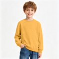 thumbnail image 2 of YOUYEDIAN Kids Long Sleeve Shirts Casual Soft Solid Color Pullover Top, 2 of 5