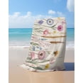 thumbnail image 4 of Spring Floral Beach Towels Oversized Super Absorbent, Summer Botanical Wild Flower Rustic Lightweight Bath Towel Quick Dry Sets For Bathroom/Pool/Rv Camping/Beach Play/Gym Room/Picnic 23"x47", 4 of 8