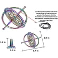 thumbnail image 3 of Gyroscope Anti-Gravité en Métal Mécanique, Bon Cadeau Jouets Accessoires (Coloré), 3 of 5