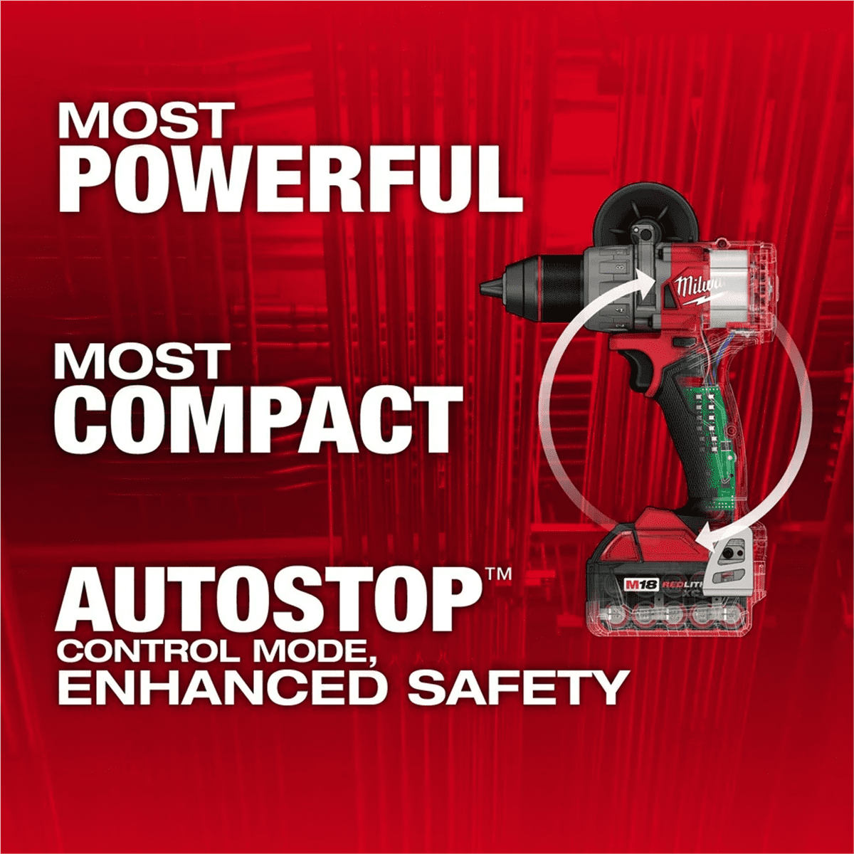 Milwaukee M18 18V, 5.0Ah 1/2 in Cordless Drill Driver, 2000 RPM