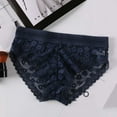 thumbnail image 4 of Byworldtasic Womens Breathable UnderwearWomen Lace Hipster Panties Full Coverage Soft Stretch Boxer Briefs Blue, 4 of 4