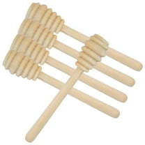 FRCOLOR 5pcs Wooden Stirrer Honey Stir Sticks Honey Stirring Spoon Syrup Stirrer
