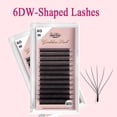 thumbnail image 1 of Goddess 3D/4D/5D W Shape pestañas 4D Premade Fan Lash Extensions 0.07 C/D Curl Natural Soft High Quality Idividual Lashes Dengxun unisex, 1 of 2