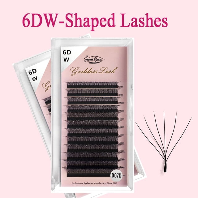 Goddess 3D/4D/5D W Shape pestañas 4D Premade Fan Lash Extensions 0.07 C/D Curl Natural Soft High Quality Idividual Lashes Dengxun unisex