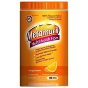 Metamucil Orange 100% Natural Psyllium Powder, 48.2 OZ (Pack of 4)
