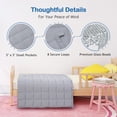 thumbnail image 4 of Sivio Kids Weighted Blanket 5lbs for Sofa Bed, Soft Breathable All-Season Heavy Blankets for Better Sleep, Machine Washable, 36" x 48" Gray, 4 of 10