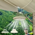 thumbnail image 1 of Cagogo 2Pcs Outdoor Fan Light, Portable USB Rechargeable Fan with High Lumens Lighting, Multifunctional Ceiling Fan for Camping Tent Outdoor Activities, Aromatherapy Light Fan for Home Bedroom, 1 of 9
