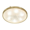 thumbnail image 5 of Meyda Tiffany 264383 Metro Fusion 6 Light 32" Wide Semi-Flush Bowl Ceiling Fixture - Brass, 5 of 7