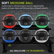 ProsourceFit Soft Medicine Balls with Color-Coded Weights