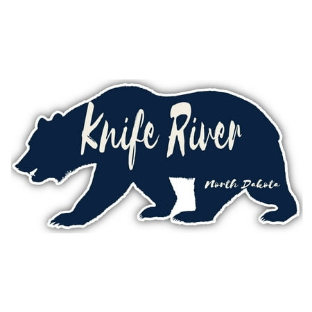 

Knife River North Dakota Souvenir 3x1.5-Inch Fridge Magnet Bear Design