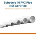 Charlotte Pipe 6" Schedule 40 PVC Pipe (Cut to Custom Lengths) (6" x 2