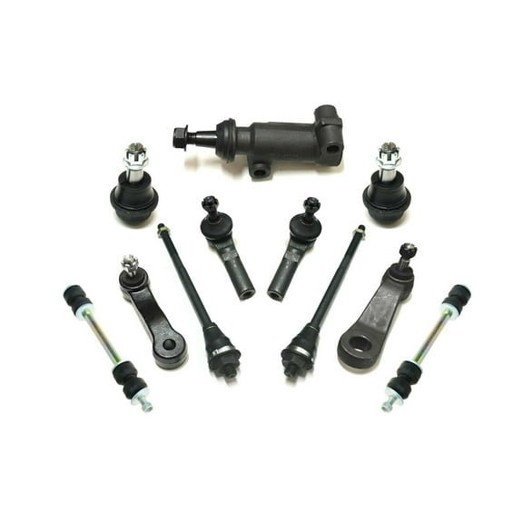 11 Pc Front Complete Suspension Tie Rod Ends Sway Bar Links Ball Joints Idler Pitman Arm w/4 Grooves Fits select: 1999-2007 CHEVROLET SILVERADO, 2000-2006 CHEVROLET TAHOE
