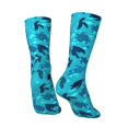 thumbnail image 3 of Goofa World Turtle Day Printed Men's Crew Socks, Soft Durable Breathable Moisture-Wicking with Odor Control Cotton socks, 3 of 9
