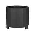 thumbnail image 4 of Flash Furniture Titus Commercial Grade 19.5 inch Smokeless Outdoor Firepit, Natural Wood Burning Portable Fire Pit With Waterproof Cover, Black, 4 of 14