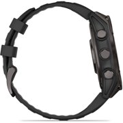 Garmin 010-02904-20 Fenix 8 47 mm AMOLED Sapphire Carbon Gray Titanium with Black Silicone Band Bundle with Tech Smart USA Fitness & Wellness Suite and 1.4 Inch Screen Protector for Garmin Fenix 6