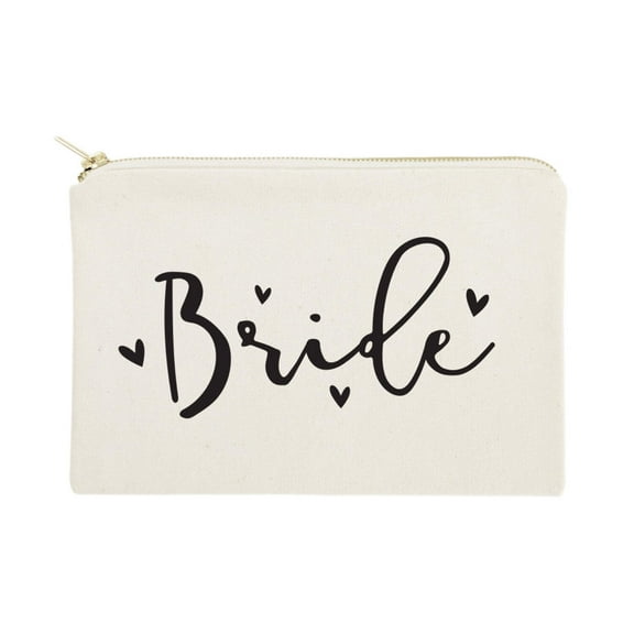 Bride Cotton Canvas Cosmetic Bag