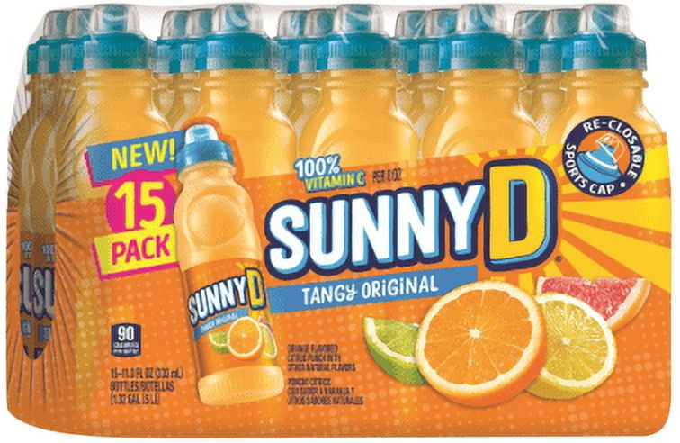 (9 pack) Sunny D 15/11.3Oz Tangy Original Sport Cap