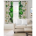 thumbnail image 2 of Green St. Patrick's Day Blackout Curtains 45 Inches Long for Bedroom, Lucky S Love Heart Rustic Thermal Insulated Room Darkening Black Out Window Curtain Panels Grommet Drapes for Living Room, 2 of 8