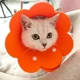 thumbnail image 4 of Collar de recuperación para gatos con conos con diseño de flores, suave para la curación de heridas de gatos, cono protector después de la cirugía, collares isabelinos, 4 of 5