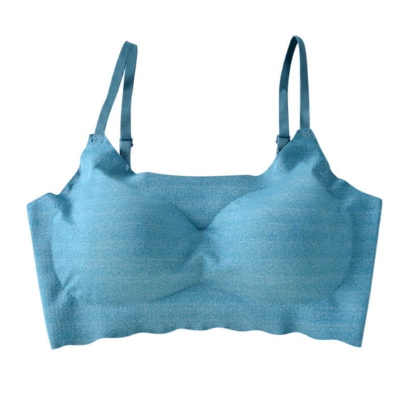 Zpanxa Wireless Lift Support Bra Seamless Full Coverage Comfort T-Shirt Bra for Women Everyday Wear